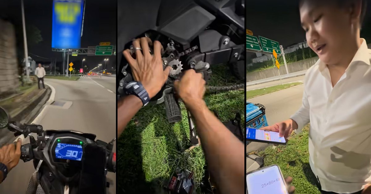 #NSTviral: Stranded rider vows to repay mechanic’s kindness