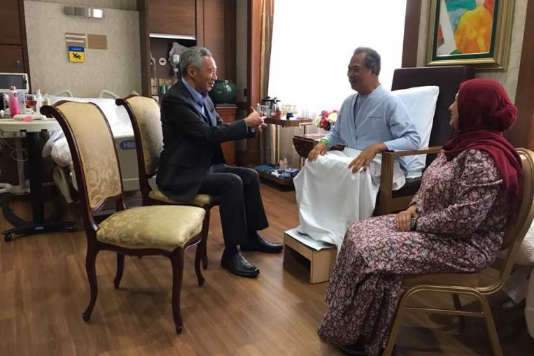 PM Lee Hsien Loong visits Malaysia Home Minister Muhyiddin Yassin in Singapore hospital