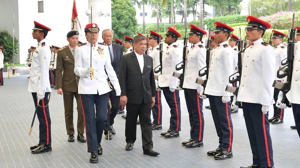 Ng Eng Hen welcomes Malaysia defence minister to Singapore during introductory visit