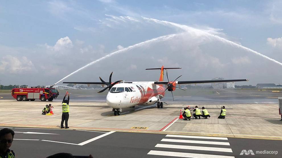 Malaysian carrier Firefly resumes flights to Singapore as first plane lands at Seletar Airport