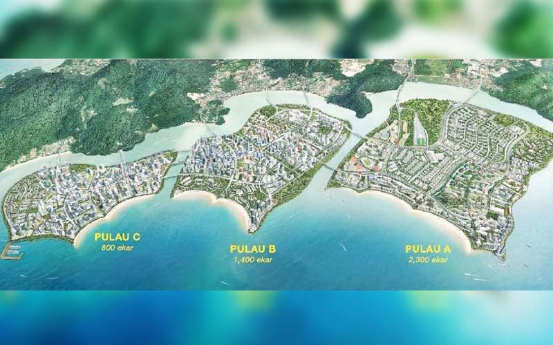 Reclaimed islands will be owned by Penang govt