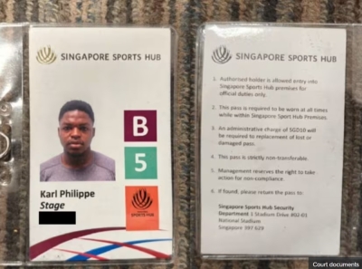 Jail for man who forged Sports Hub staff pass to watch Bruno Mars concert in Singapore; caught after second attempt to enter venue