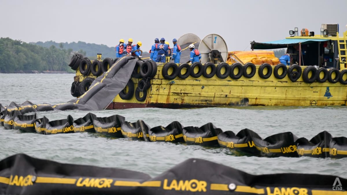 Timeline of Singapore’s oil spill: When response teams mobilised, booms deployed