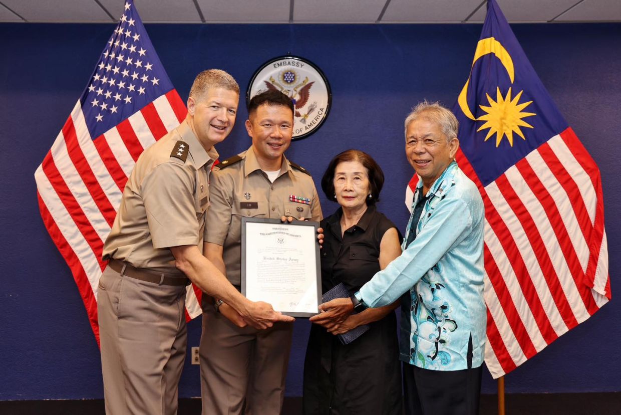 Malaysian-born soldier promoted in US Army