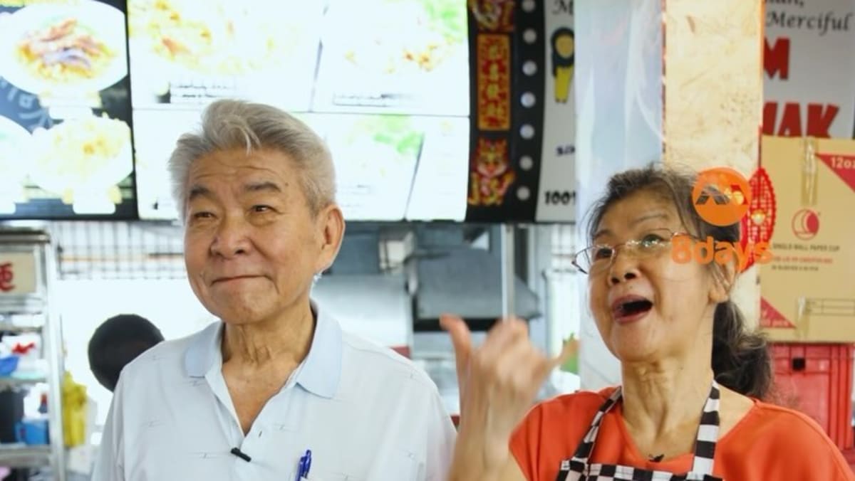 The elderly couple have been selling fishball noodles