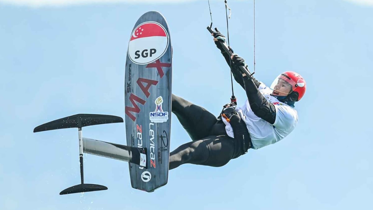 Kitefoiling: Singapore’s Maximilian Maeder third in fleet after first four races