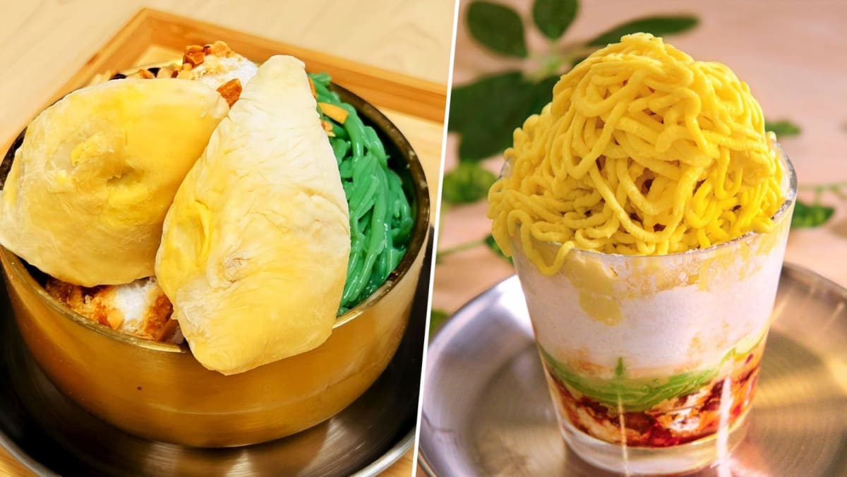 Mao Shan Wang ‘Spaghetti’ Served With Chendol At New Durian Cafe In Chinatown