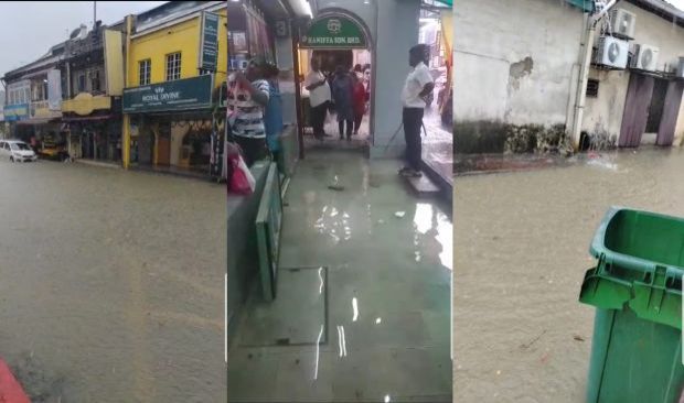 Klang’s Little India hit by flash floods after downpour