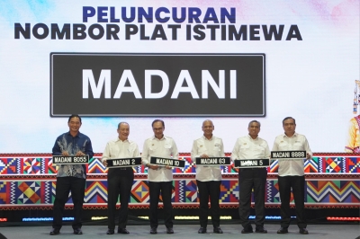 Keen to show your support? Bidding for ‘Madani’ vehicle number plates starts from RM100 until Wednesday