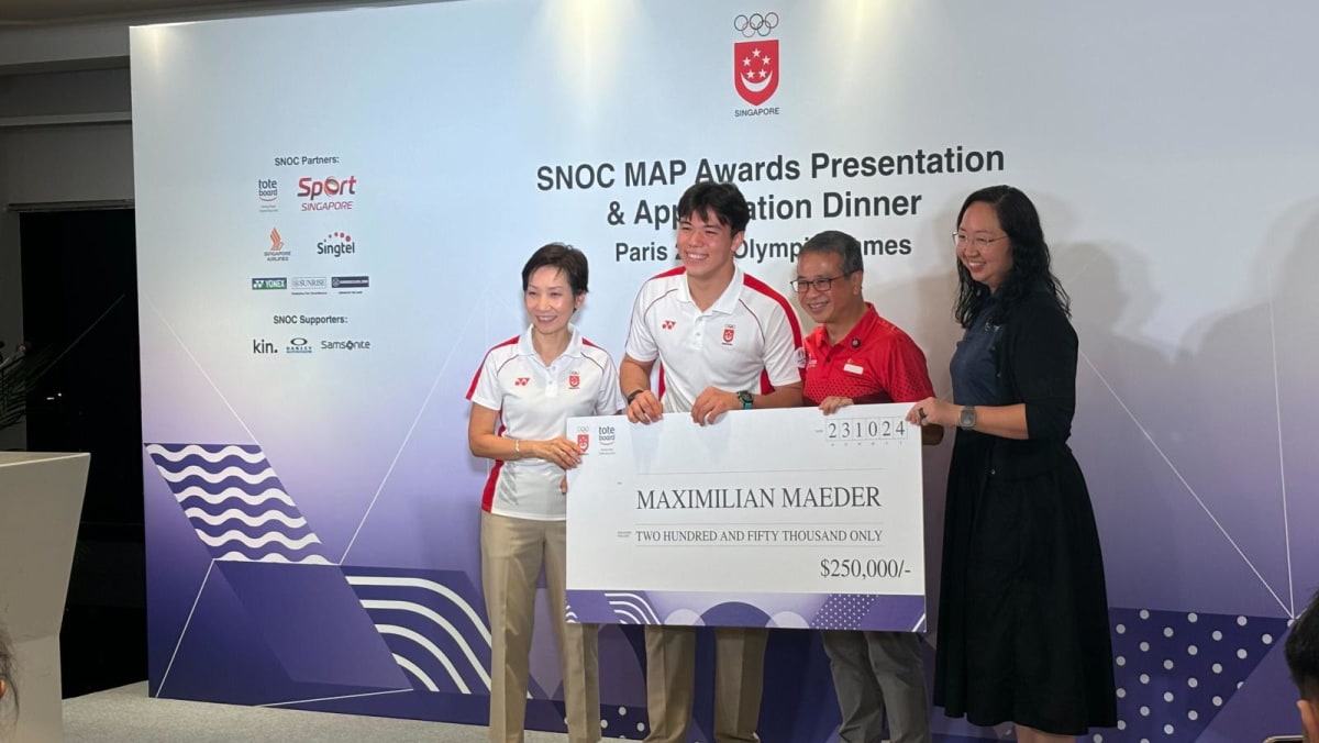 Singapore kitefoiler Max Maeder awarded S0,000 for historic bronze at Paris Olympics