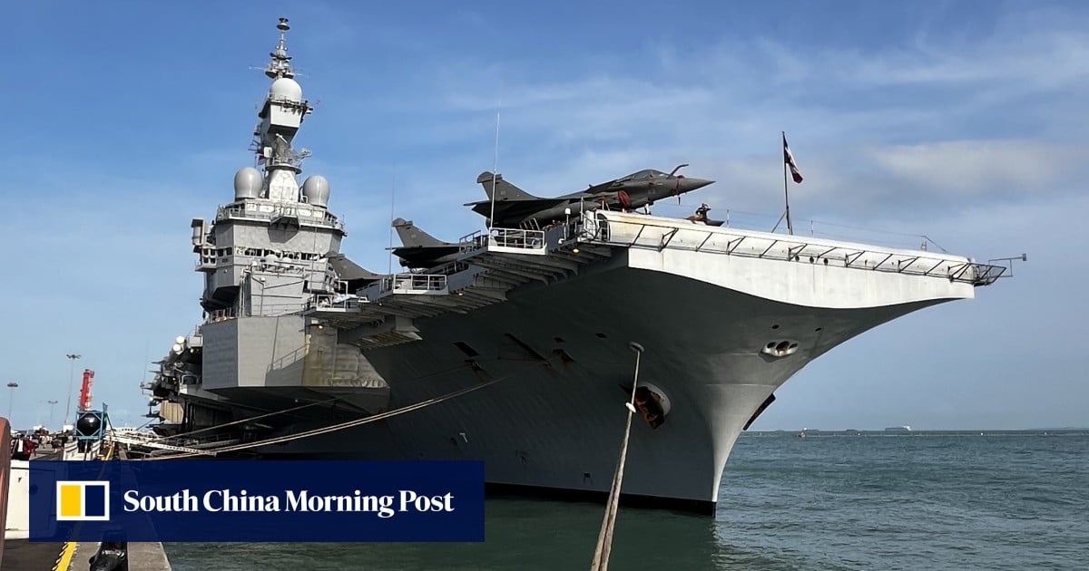 France projects Indo-Pacific power ambition in Singapore with carrier strike group