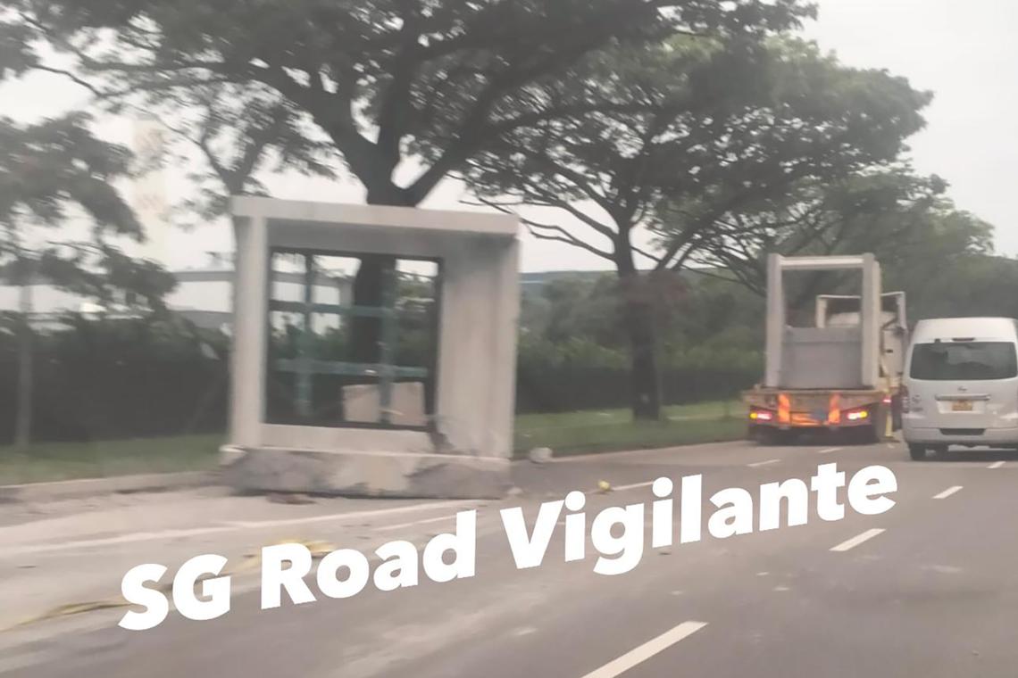 ‘Bro, your living room’s on lane 3’: Photo of pre-cast BTO concrete block on road in Tuas goes viral