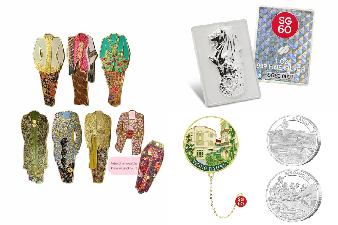 Singapore Mint launches SG60 souvenir collection featuring Merlion blind box, kebaya magnets