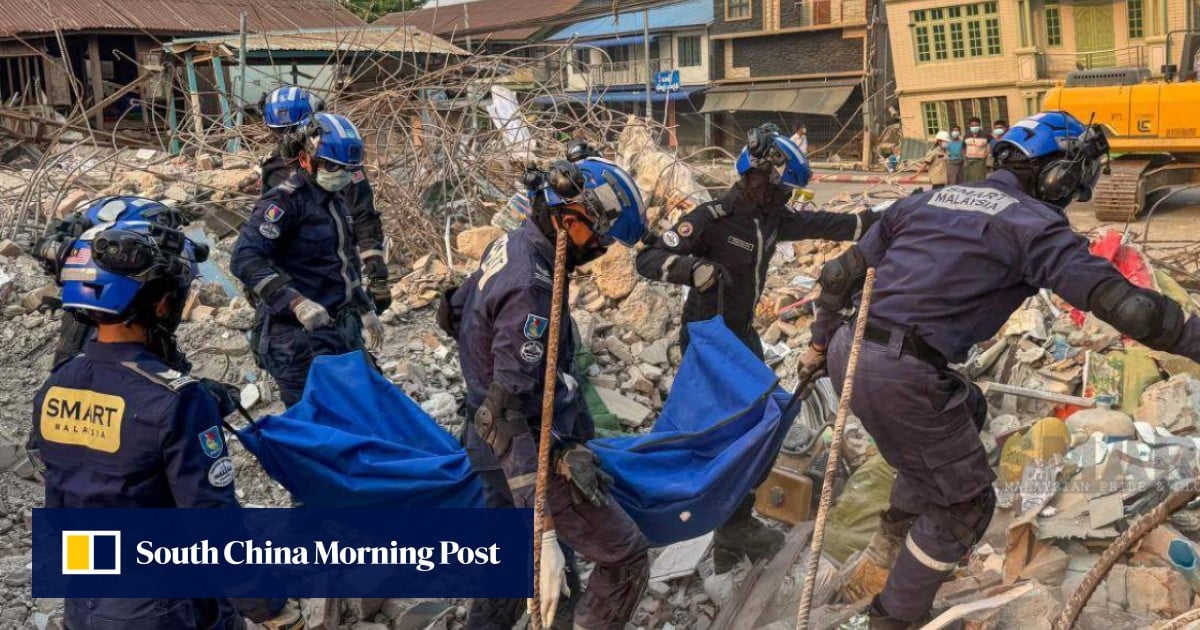 Malaysian rescuers in Myanmar’s quake epicentre hampered by aftershocks, landmines