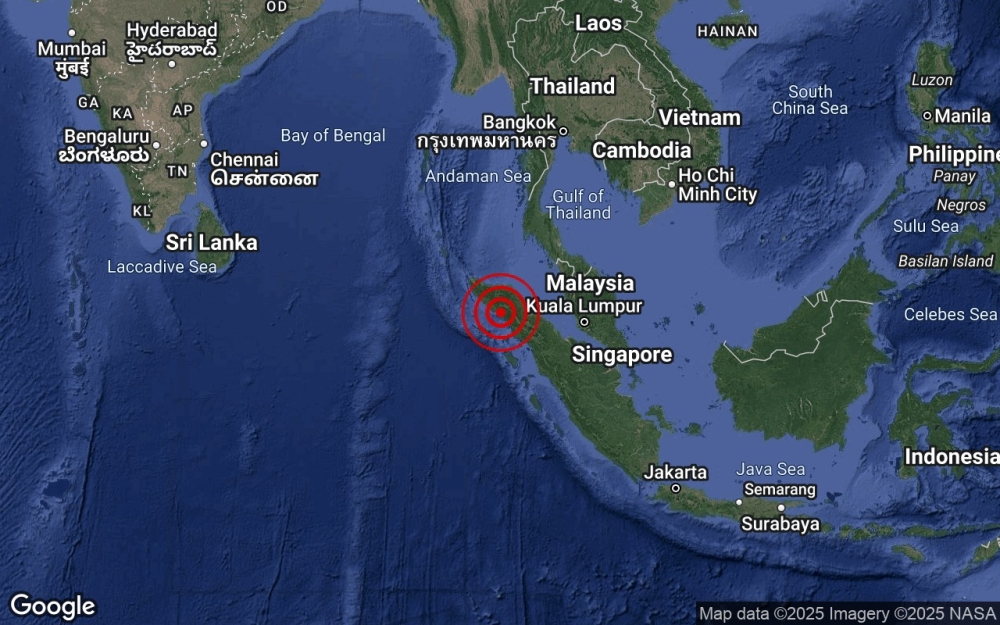 Quake in Sumatra on Mother’s Day, tremors felt in Penang but MetMalaysia says no tsunami threat