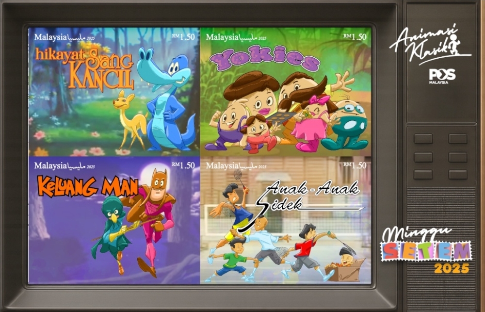 Your childhood favourites return as Pos Malaysia immortalises ‘classic animations’ in collectible stamps