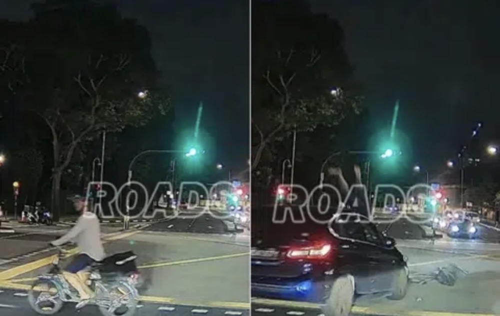 PMD rider hospitalised after being hit by car at Bishan junction, Singapore police say