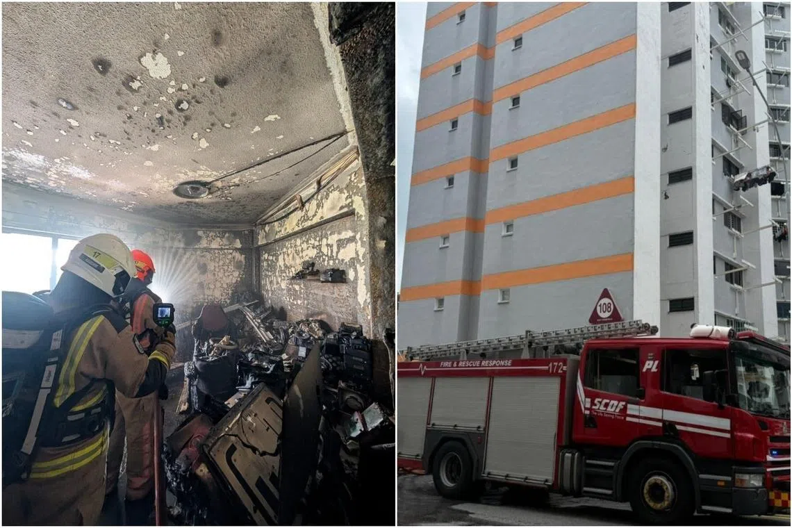 20 evacuated after fire linked to power-assisted bicycle breaks out in Telok Blangah HDB flat
