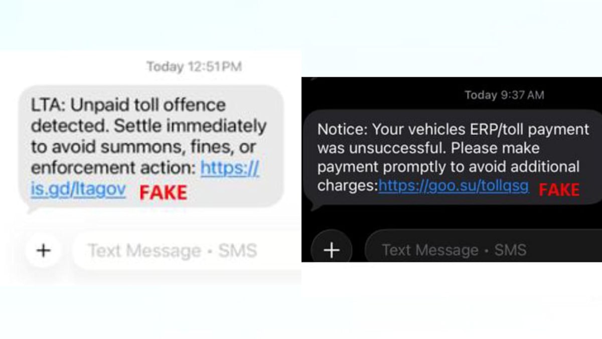 Police warn of phishing scams impersonating LTA, targeting Singaporean travellers to Malaysia