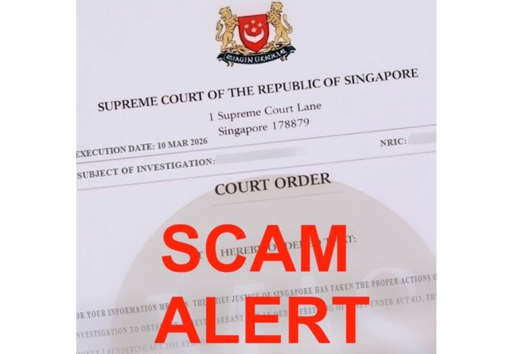 Singapore Courts warns public of fake court orders demanding money transfers