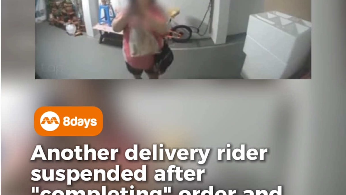 A foodpanda rider in Singapore has been suspended after