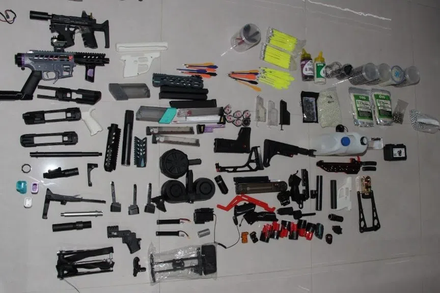Man charged over weapons, including home-made crossbows, allegedly in his possession