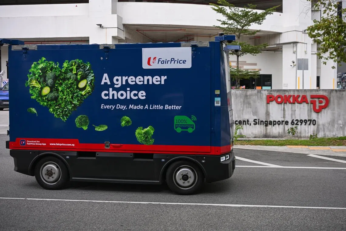 FairPrice Group and Pokka trial driverless delivery vehicle