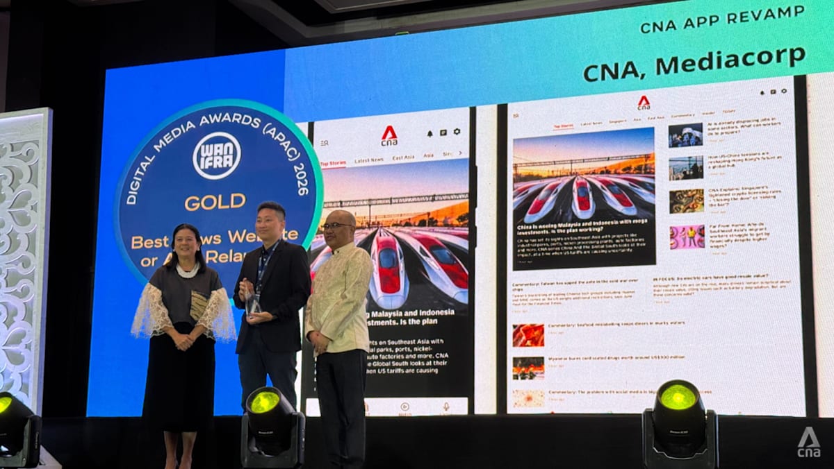 CNA’s app revamp clinches gold at Digital Media Awards Asia 2026