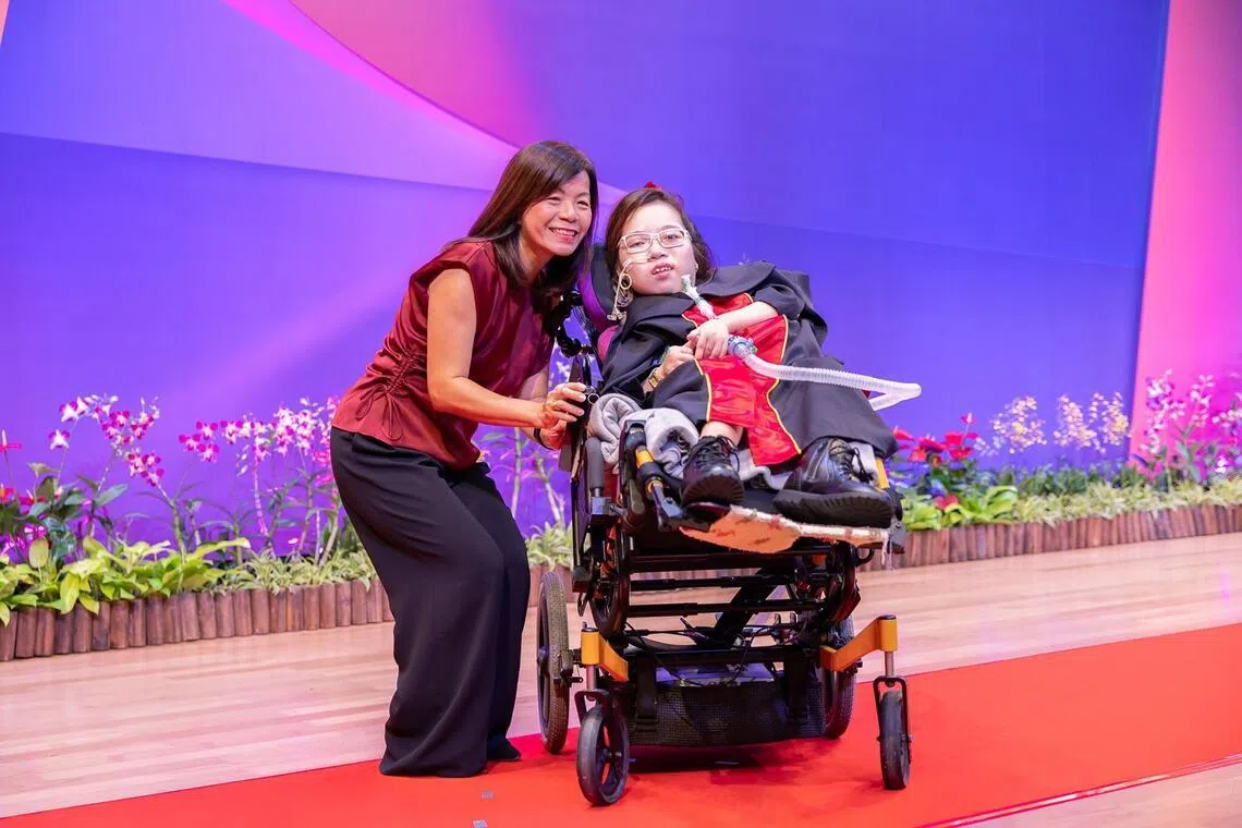 Illness is no limit: Student with severe genetic conditions emerges as a top Temasek Poly graduate