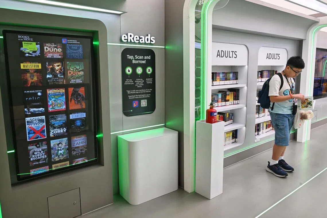 Futuristic pop-up library brings sci-fi books and art to Parkway Parade