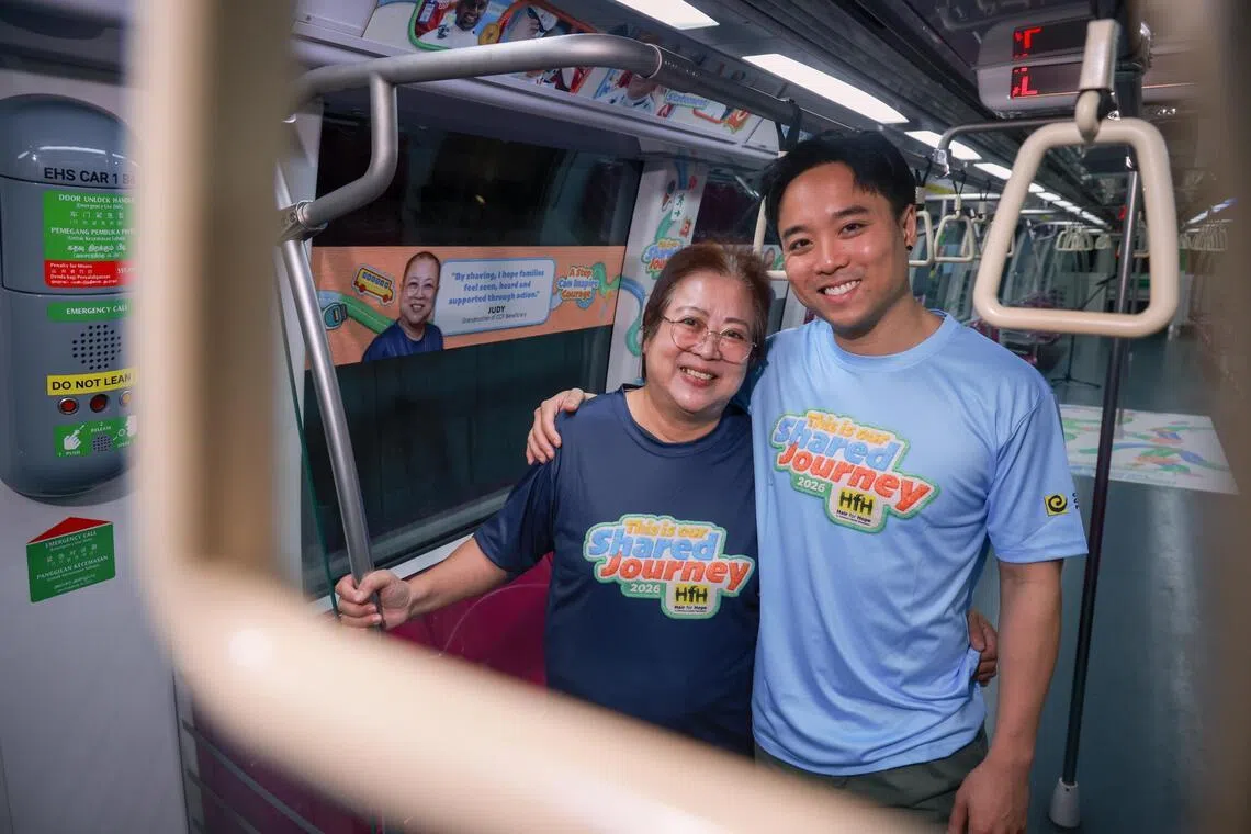 Childhood cancer stories on MRT train to inspire people to shave heads in solidarity