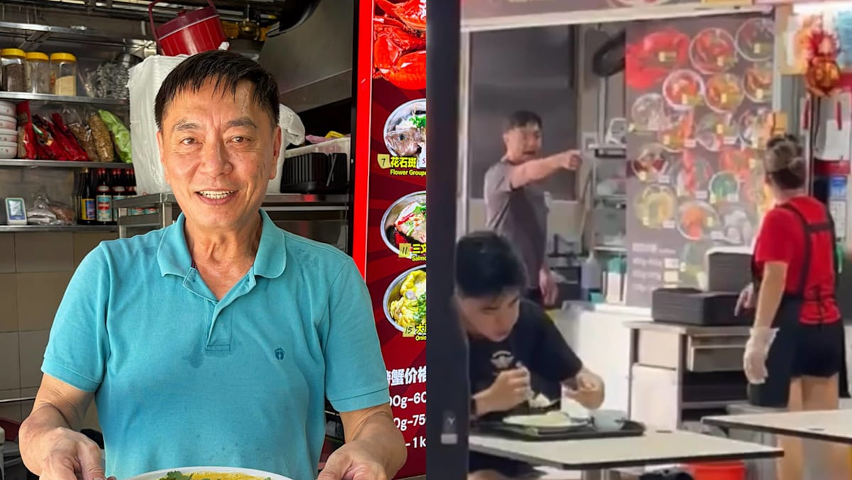 Huang Yiliang Caught In Heated Argument With His Neighbouring Hawker Stall Owner