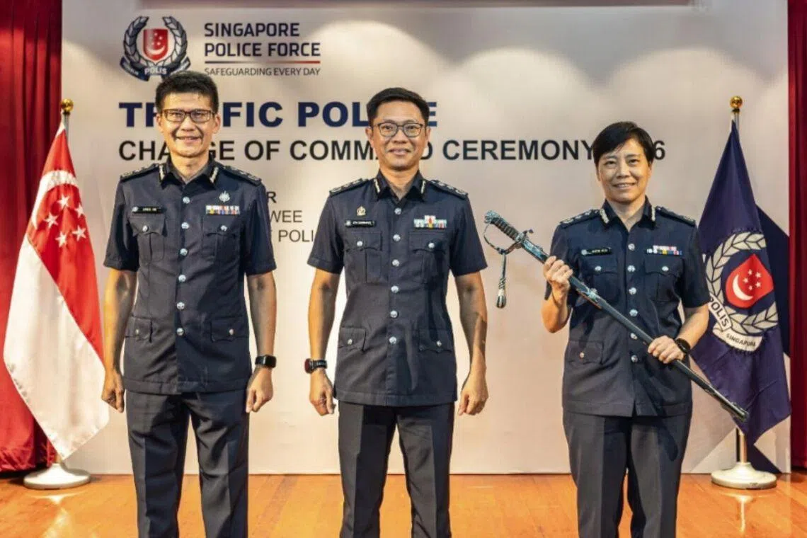Changing of the guard at Traffic Police with veteran officer to assume command
