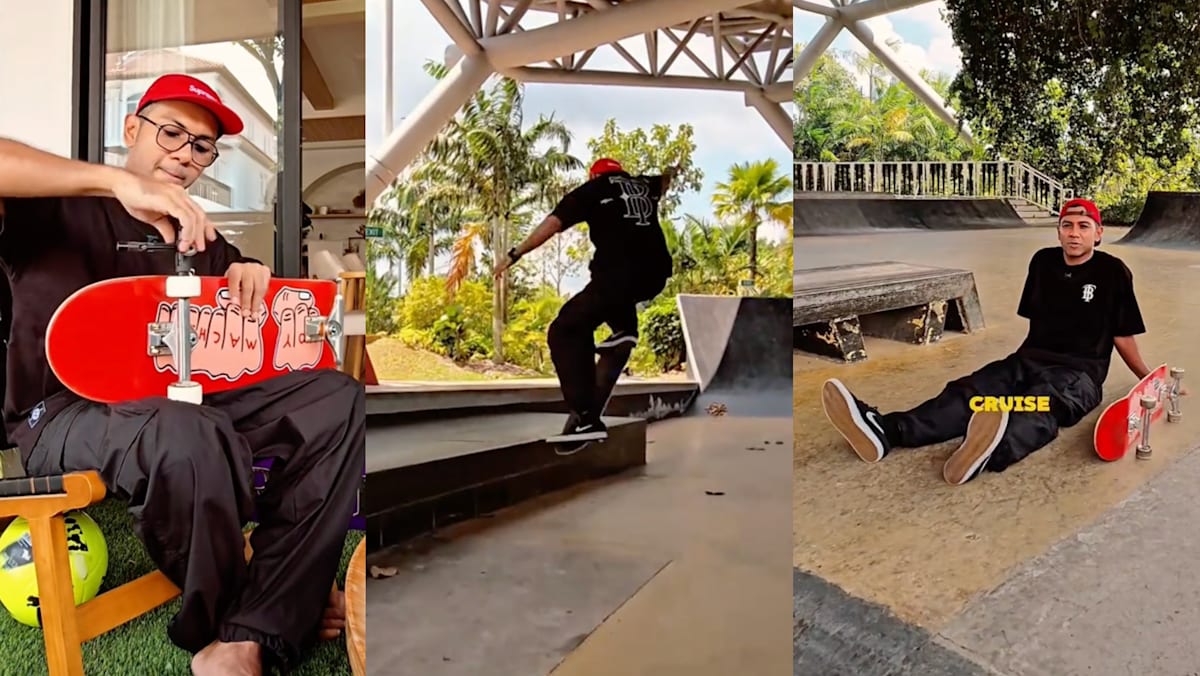Taufik Batisah, 44, Gets Back On The Skateboard After 4 Years — And Shows He’s Still Got It