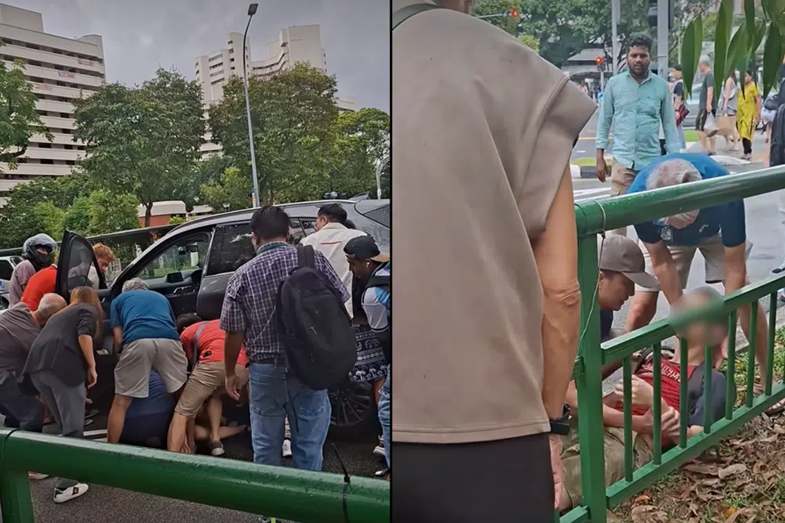 Teen cyclist trapped under car in Jurong East accident