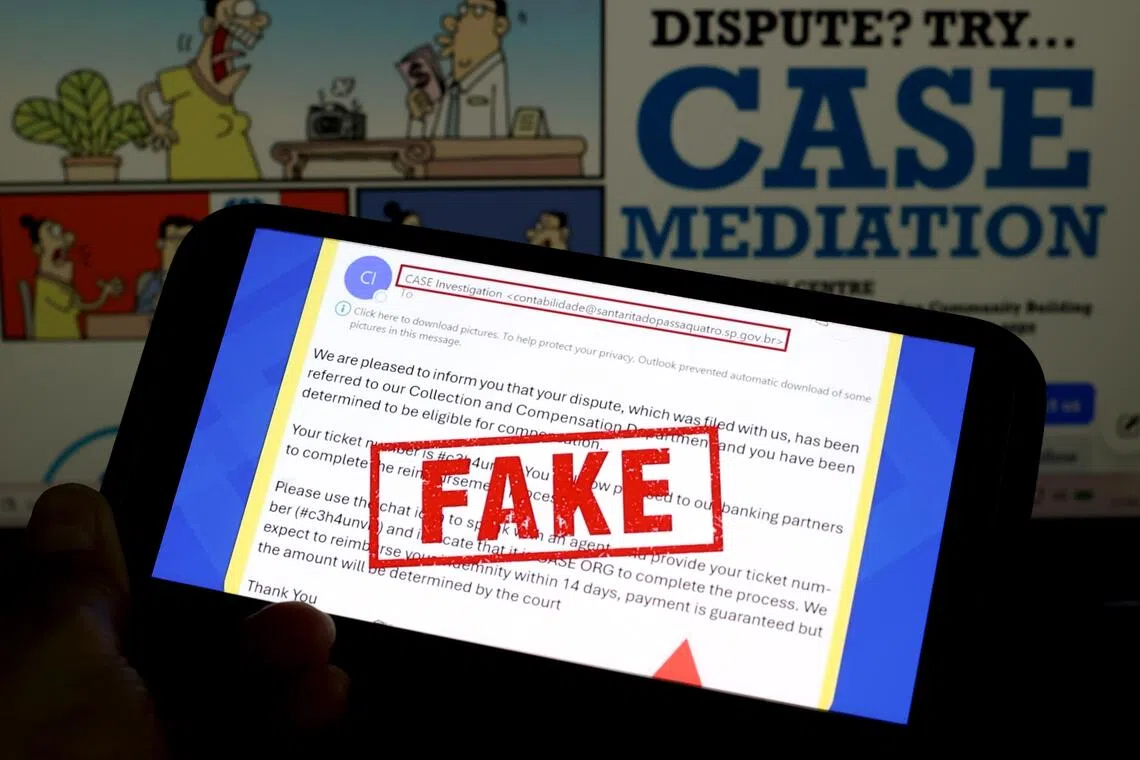 Singapore consumer watchdog warns of phishing e-mail scams