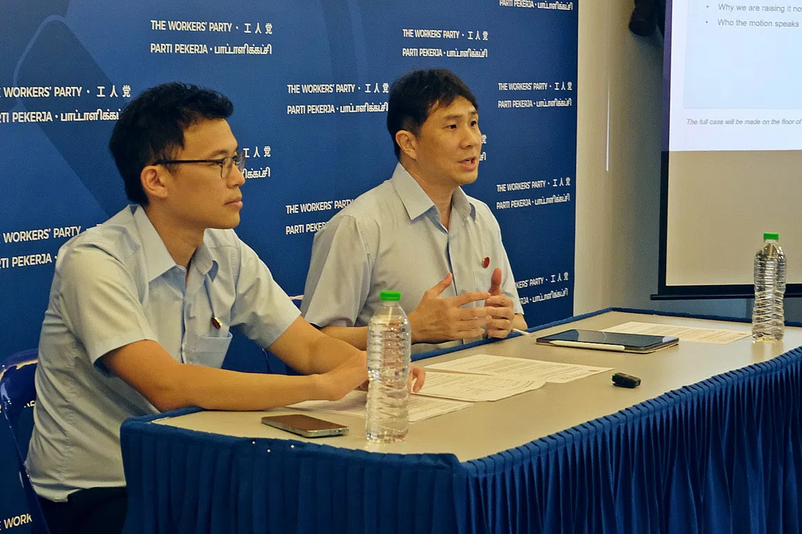 WP to table a motion setting out its vision for Singapore’s economy in Parliament on Aug 4