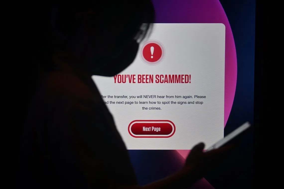 Phishing scams using Singapore police logo
