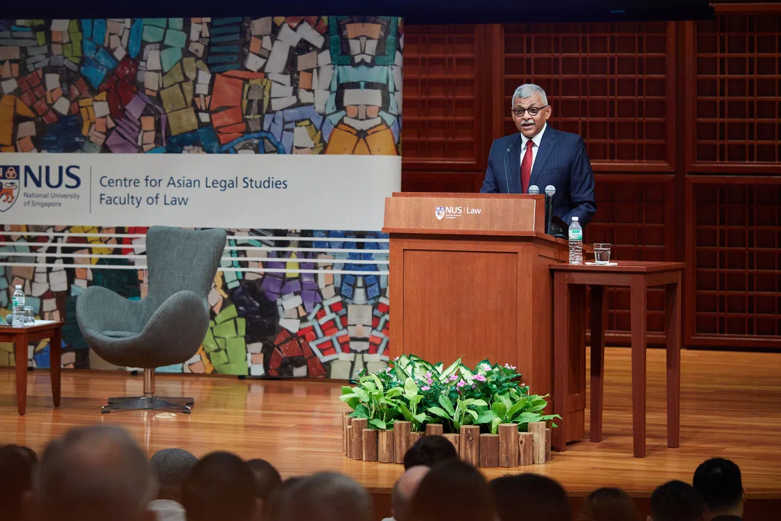 Rule of law must adapt as society’s values, circumstances evolve: Chief Justice Sundaresh Menon