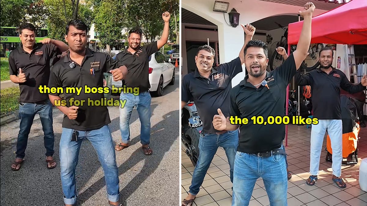 S’pore Electricians Dance On TikTok For Company Holiday, Netizens Rally To Help Them Hit 10K Likes