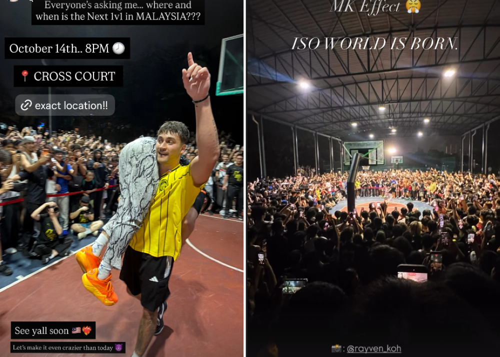 Canadian streetball star MK draws massive crowd for 1v1 showdown in Malaysia