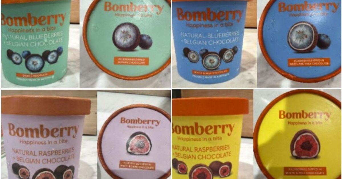 Bomberry chocolate fruit products recalled over metal fears