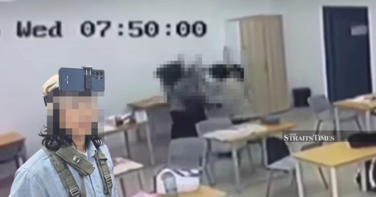 Student arrested over teacher attack in Kuching released on police bail