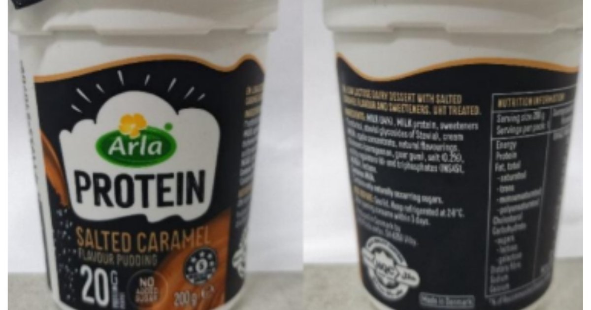 Arla protein pudding recalled over glass risk