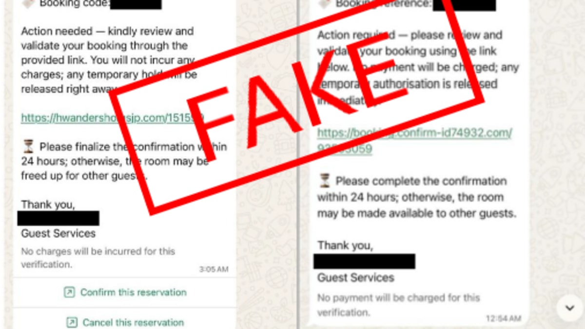 At least S5,000 lost to phishing scams involving hotel bookings since January